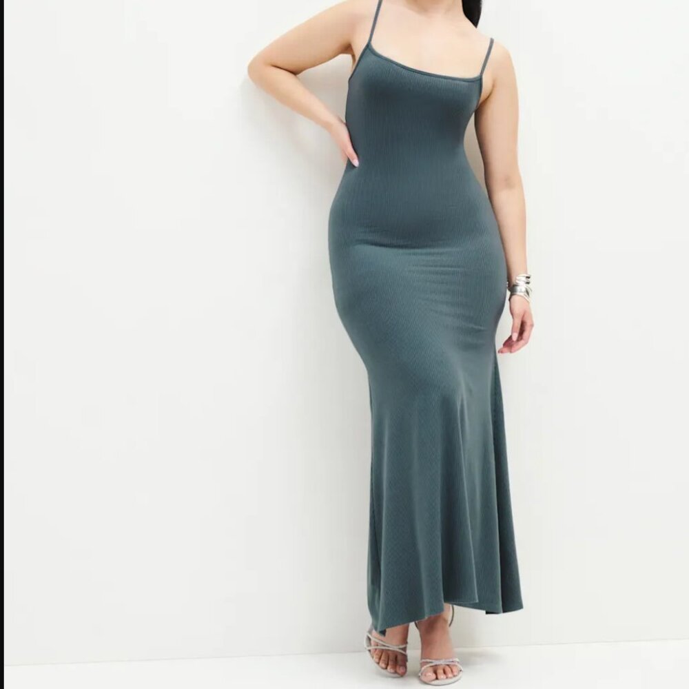 Reformation Cosmo Knit Dress Slate - Size L